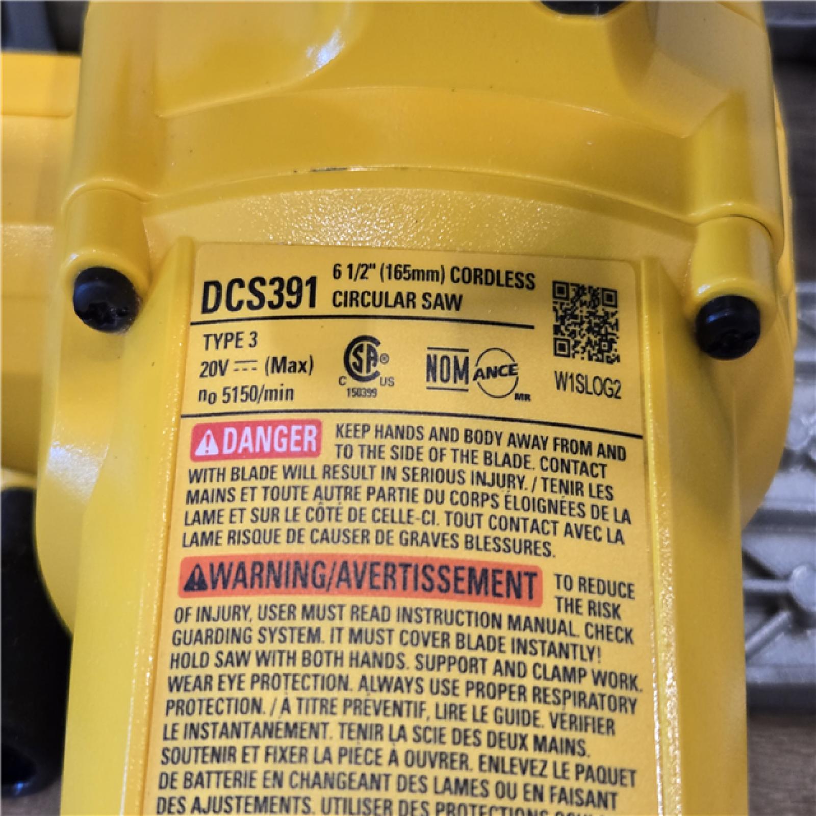 AS-IS DEWALT 6-1/2'' 165MM CIRCULAR SAW (Tool-Only)