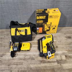 HOUSTON LOCATION - AS-IS DEWALT ATOMIC 20V MAX Lithium Ion Cordless 23 Gauge Pin Nailer Kit with 2.0Ah Battery and Charger