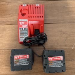 California AS-IS Milwaukee Red Lithium XC5.0 Starter Kit, includes (2) Batteries & Charger