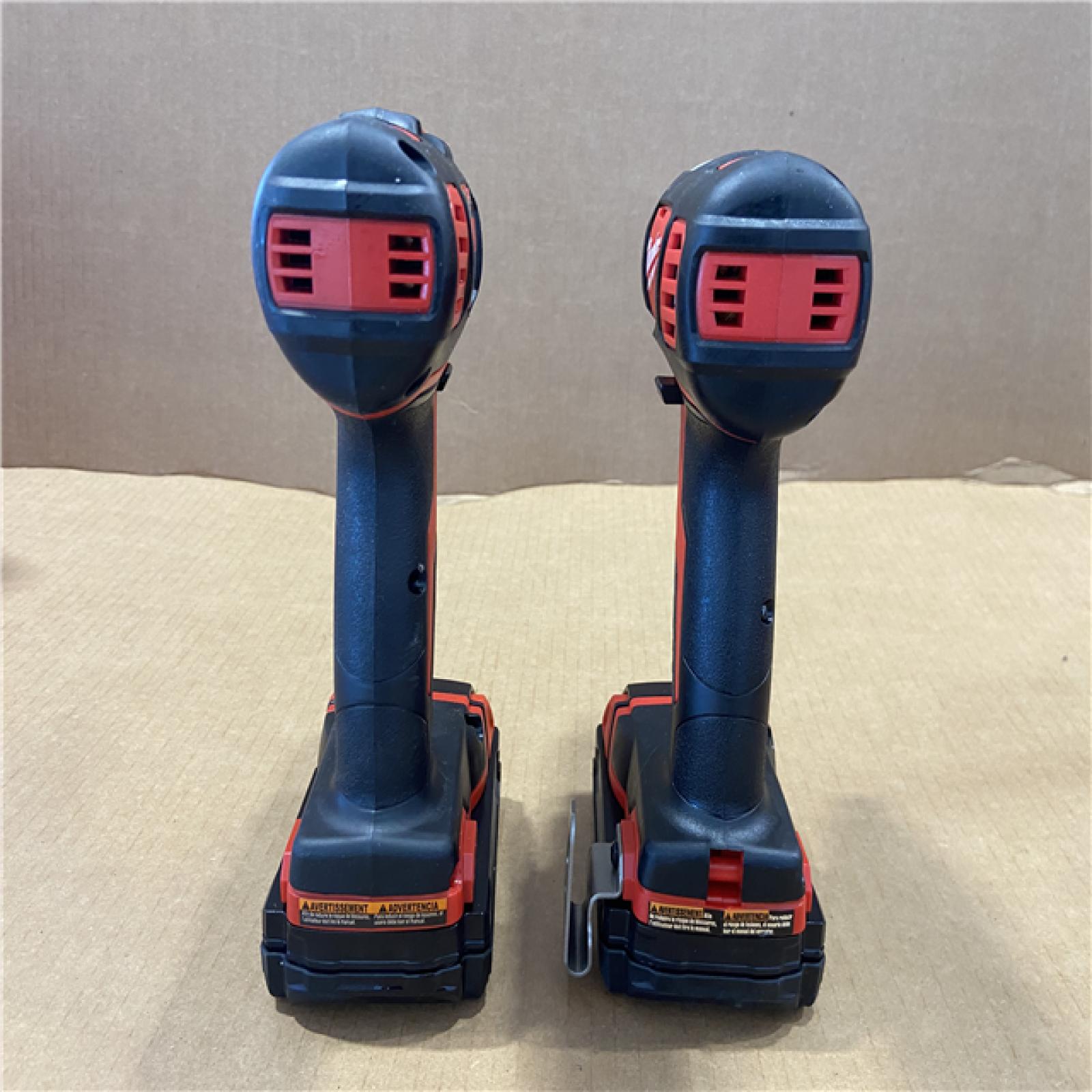 AS-ISMilwaukee 18V Cordless Brushed 2-Tool Drill/Driver and Impact Driver Kit