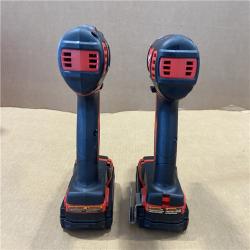 AS-ISMilwaukee 18V Cordless Brushed 2-Tool Drill/Driver and Impact Driver Kit