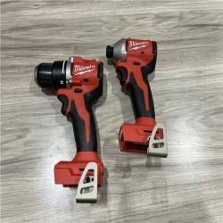 AS-IS Milwaukee M18 18V Lithium-Ion Brushless Cordless Compact Drill/Impact Combo Kit