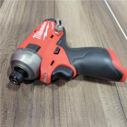 AS-IS Milwaukee M12 FUEL SURGE 12V Lithium-Ion Brushless Cordless 1/4 in. Hex Impact Driver Compact Kit W/Two 2.0Ah Batteries, Bag