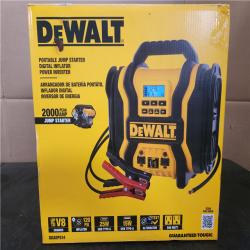 Phoenix LIKE NEW DEWALT 2000-Peak Amp Portable Jump Starter with Digital Compressor  USB and AC Power Bank