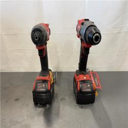 AS-IS- AS-IS - Milwaukee M18 FUEL 18V Lithium-Ion Brushless Cordless Hammer Drill and Impact Driver Combo Kit (2-Tool) with 2 Batteries