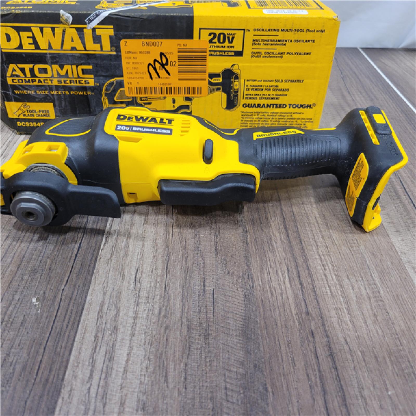 AS-IS DEWALT ATOMIC 20V MAX Cordless Brushless Oscillating Multi Tool (Tool Only)