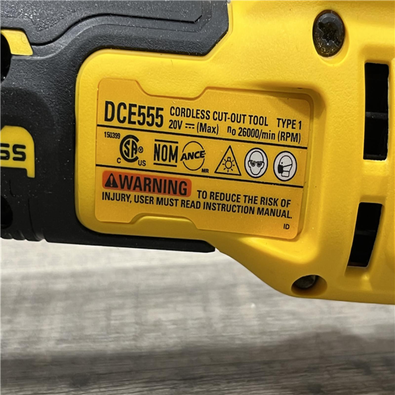AS-IS DEWALT XR 20V Lithium-Ion Cordless Rotary Drywall Cut-Out Tool (Tool Only)