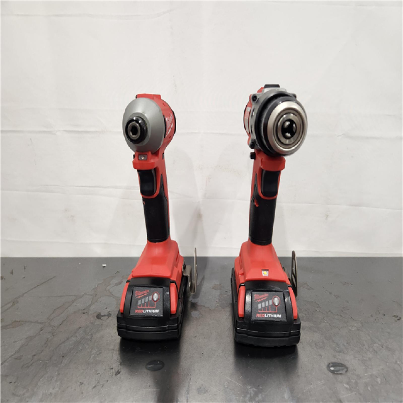 AS-IS- Milwaukee18V Lithium-Ion Brushless Cordless Compact Drill/Impact Combo Kit