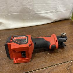 AS-IS M18 18V Lithium-Ion Cordless Short Throw Press Tool Kit with 3 PEX Crimp Jaws (2) 2.0 Ah Batteries and Charger