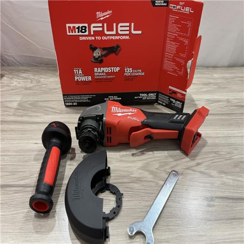 AS-IS Milwaukee  FUEL 18V Lithium-Ion Brushless Cordless 4-1/2 in./5 in. Grinder w/Paddle Switch (Tool-Only)