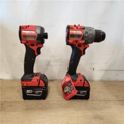 AS-IS- Milwaukee  FUEL 18V Lithium-Ion Brushless Cordless Hammer Drill and Impact Driver Combo Kit