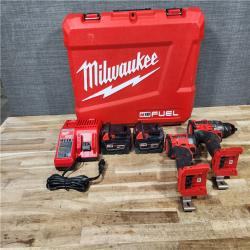 HOUSTON LOCATION - AS - IS Milwaukee FUEL 18V Lithium-Ion Brushless Cordless Hammer Drill and Impact Driver Combo Kit