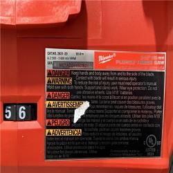 AS-IS Milwaukee FUEL 18V Lithium-Ion Cordless Brushless 6-1/2 in. Plunge Cut Track Saw (Tool-Only)