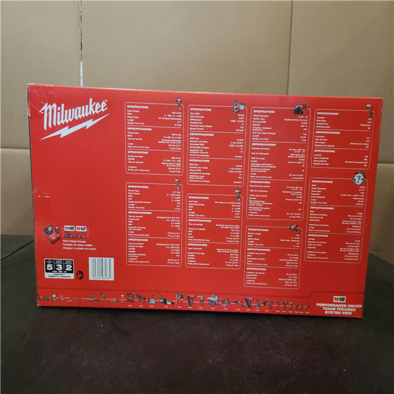 Phoenix NEW Milwaukee M18 18V Lithium-Ion Cordless Combo Kit (8-Tool) with (4) Batteries  Charger and Tool Bag SEALED
