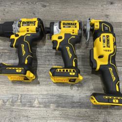 AS-IS DEWALT 20V MAX Lithium-Ion Cordless 3-Tool Combo Kit
