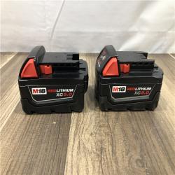 AS-IS Milwaukee 18-Volt Lithium-Ion XC Starter Kit with Two 5.0Ah Batteries and Charger