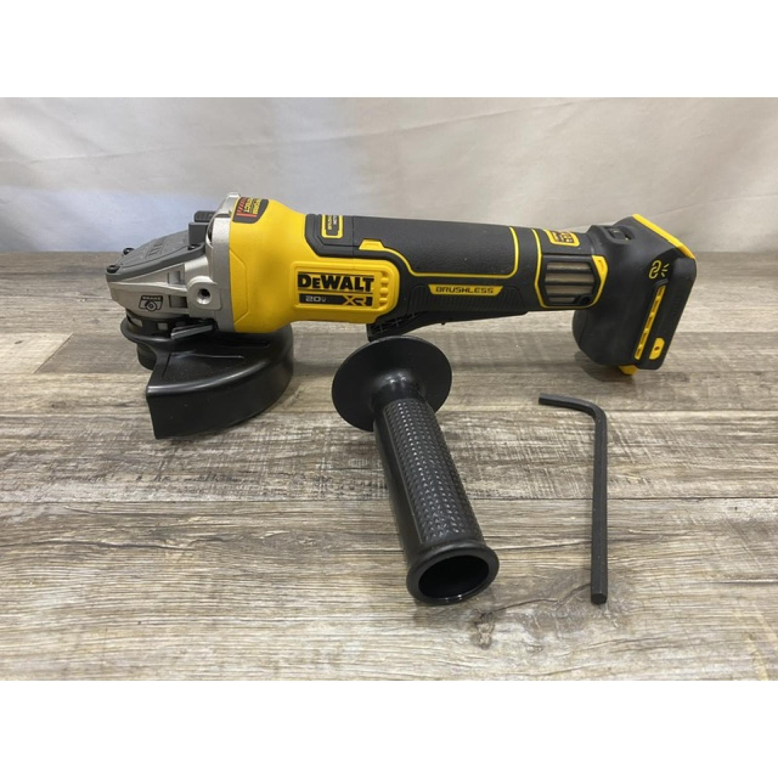 AS-IS DEWALT 20V XR Cordless 4-1/2. in. to 5 in. Variable Speed Angle Grinder (Tool Only)