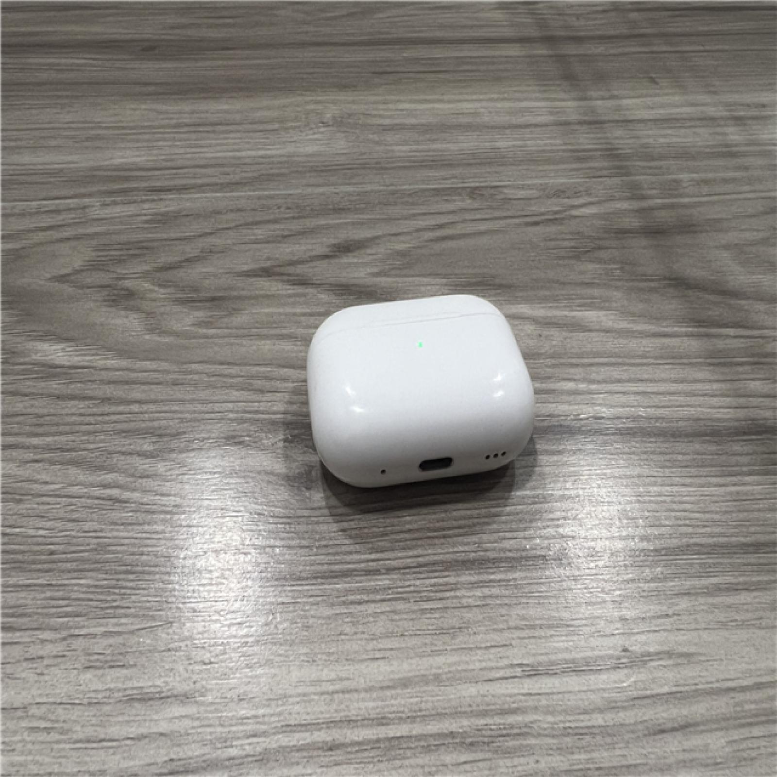 AS-IS Apple AirPods Pro (2nd Generation) with the USB-C MagSafe Charging Case