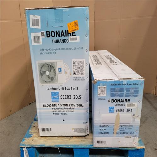 California NEW Bonaire Durango Split Air Conditioner (Damaged Boxes)