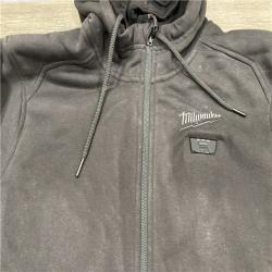 AS-IS  Milwaukee Men's Medium  12-Volt Lithium-Ion Cordless Black Heated Jacket Hoodie Kit