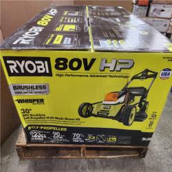 Phoenix NEW RYOBI 80V HP Brushless Battery Cordless Electric 30 in. Multi-Blade Lawn Mower with Battery and Charger