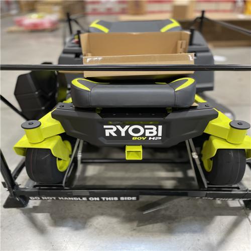 DALLAS LOCATION- NEW! RYOBI ZR3 80V HP Brushless Battery Cordless Electric 42 in. Zero Turn Riding Lawn Mower