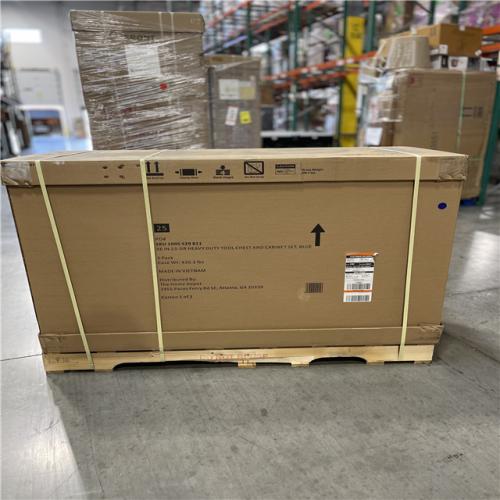 DALLAS LOCATION- HUSKY 56IN 23-DR HEAVY DUTY TOOL CHEST AND CABINET SET  BLUE