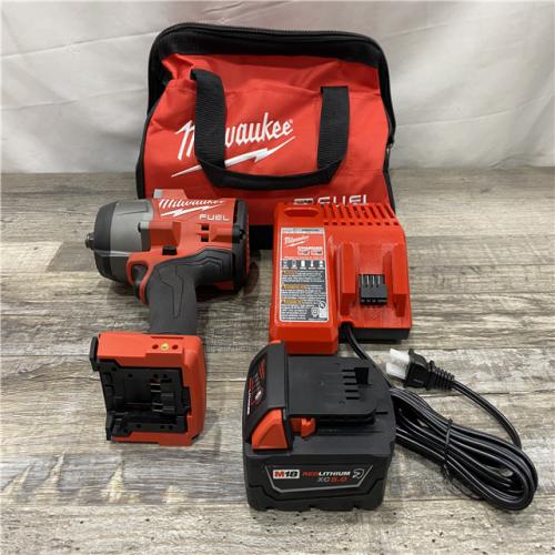 AS-IS Milwaukee FUEL 18V Lithium-Ion Brushless Cordless 1/2 in. Impact Wrench w/Friction Ring Kit