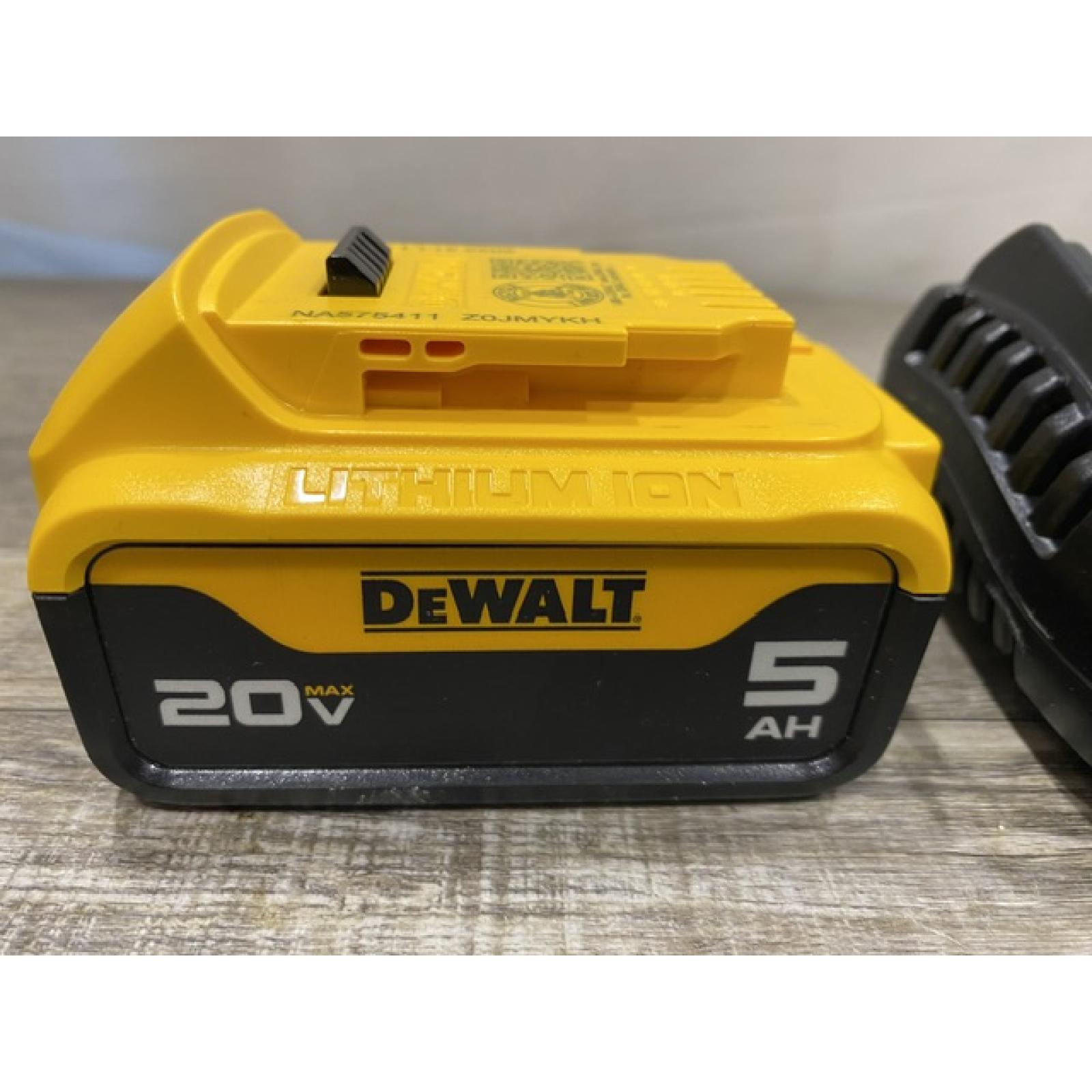 AS-IS DEWALT 20-Volt Maximum XR 5.0 Ah Battery Pack and Charger Kit
