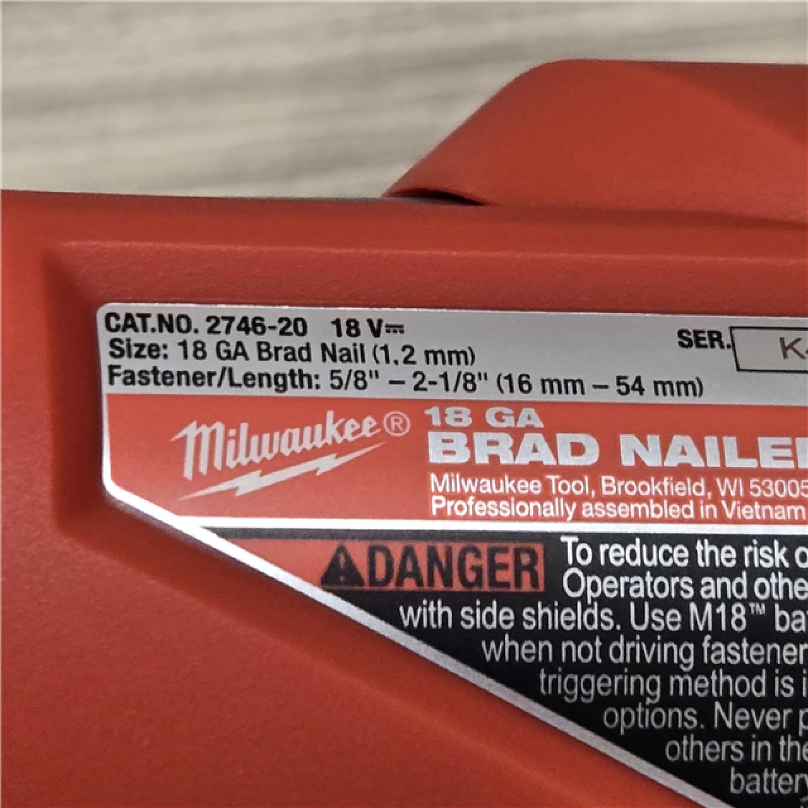 AS-IS Milwaukee M18 FUEL 18 Gauge Brad Nailer (TOOL ONLY)