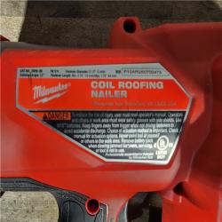 HOUSTON LOCATION - AS-IS Milwaukee M18 FUEL 18-Volt Lithium-Ion Brushless Cordless Coil Roofing Nailer (Tool Only)