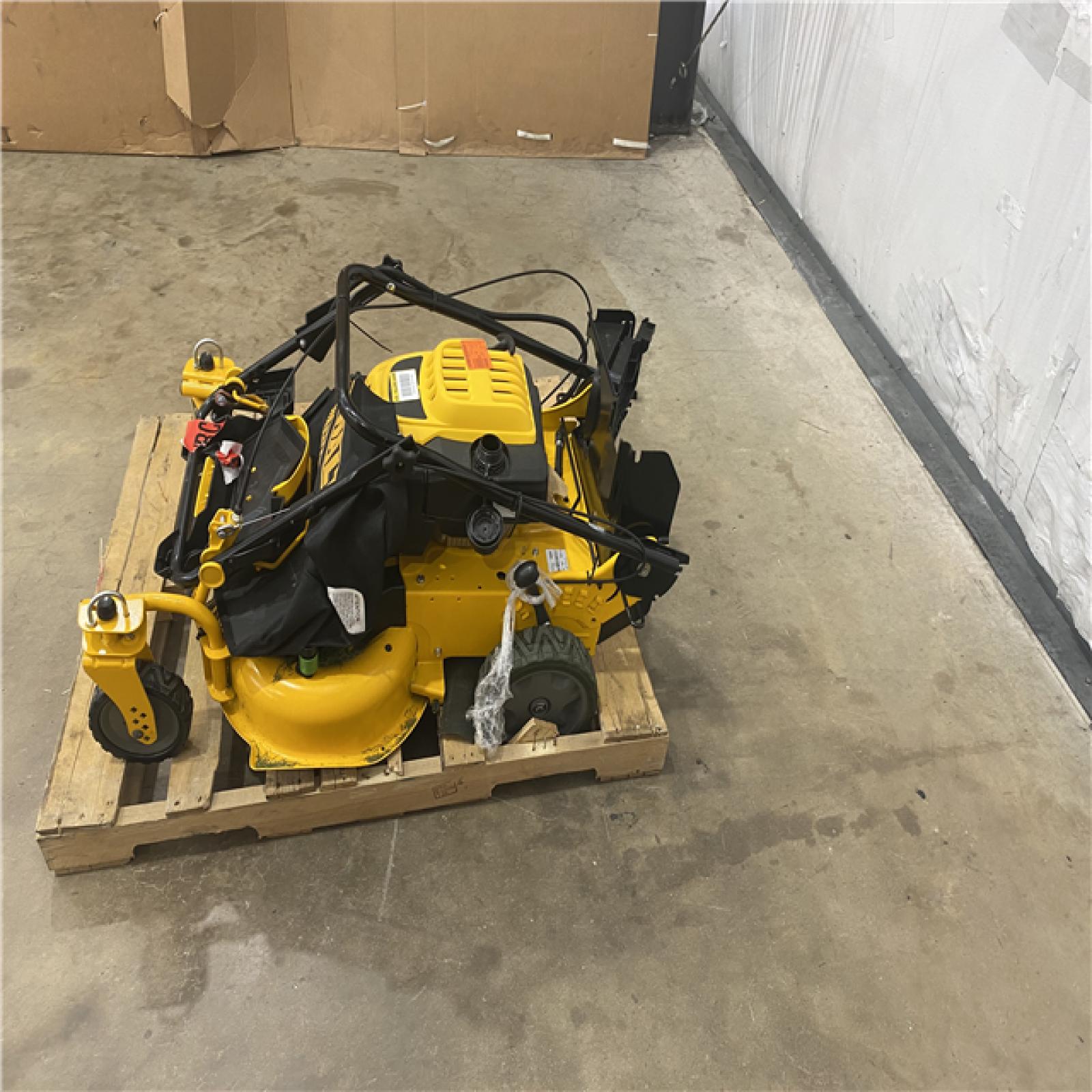 Houston Location - AS-IS Outdoor Power Equipment DEWALT LAWN MOWER 28 INCH WIDE CUT