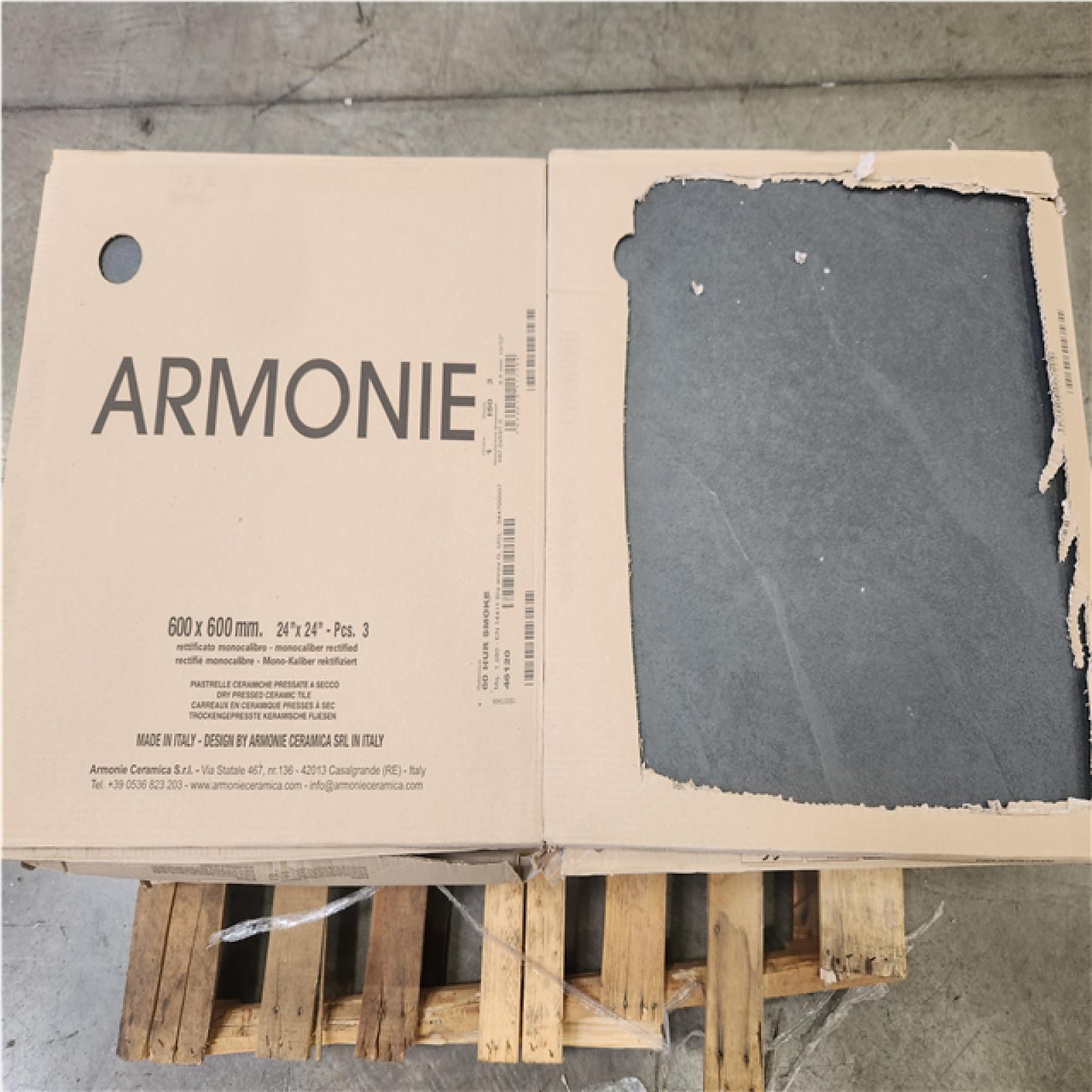 Phoenix NEW Armonie Ceramica Hurricane Smoke Floor Tile 600 X 600 mm.(384 SqFt/ 32 Cases)