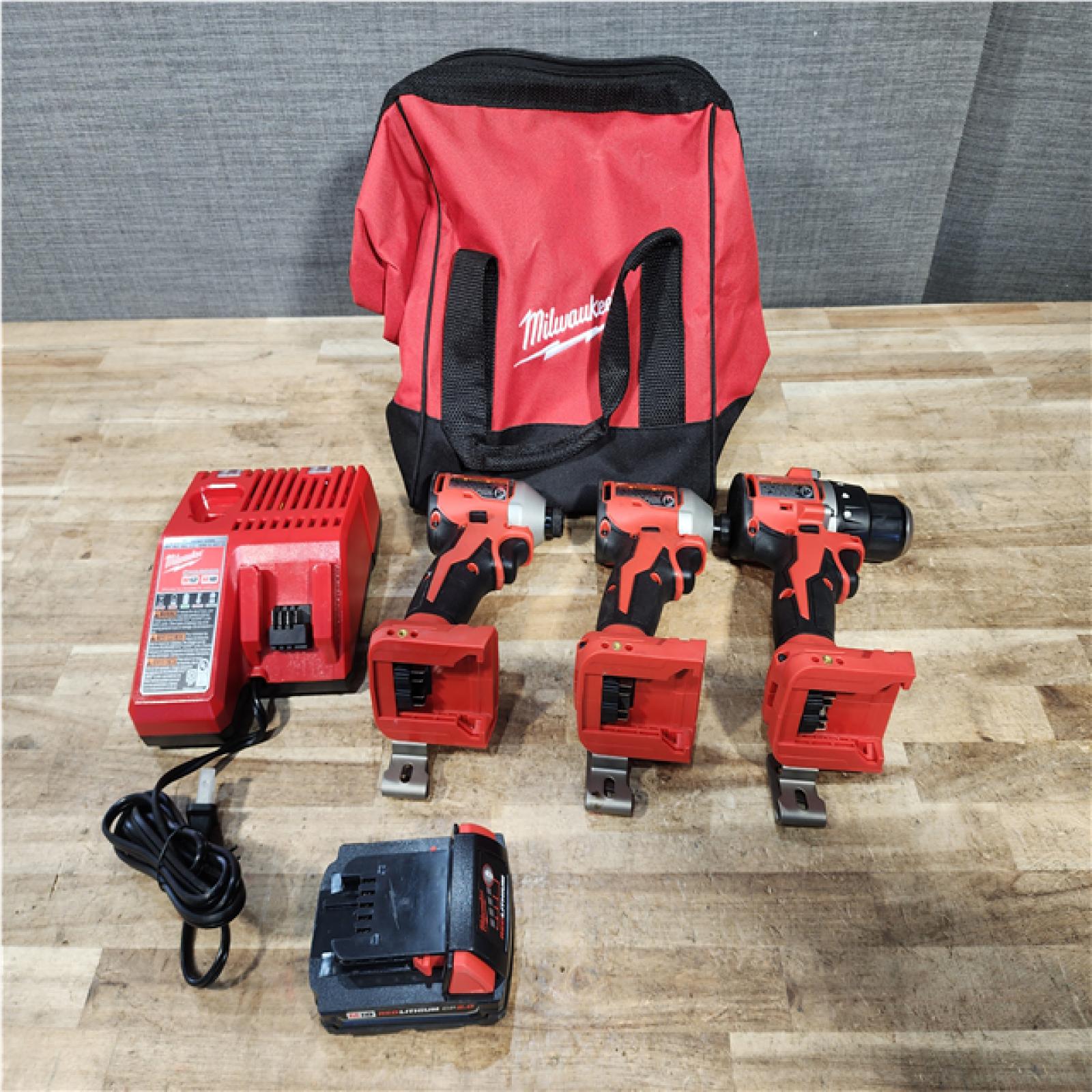 Houston Location Milwaukee Drill and Impacts QTY/2 and Battery with Charger