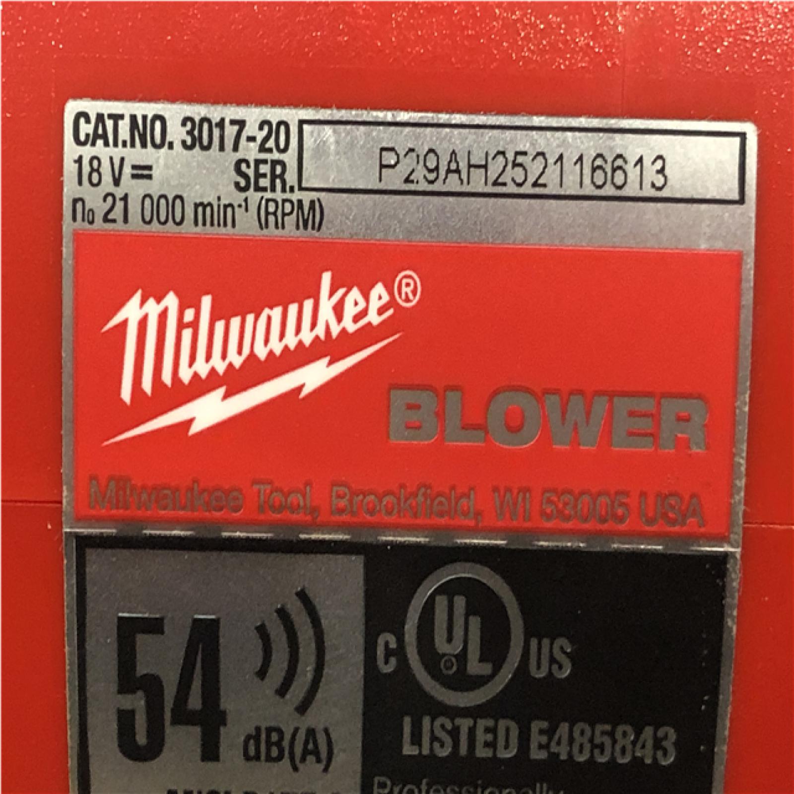 AS-IS - Milwaukee FUEL 120 MPH 500 CFM 18V Lithium-Ion Brushless Cordless Handheld Blower (Tool-Only)