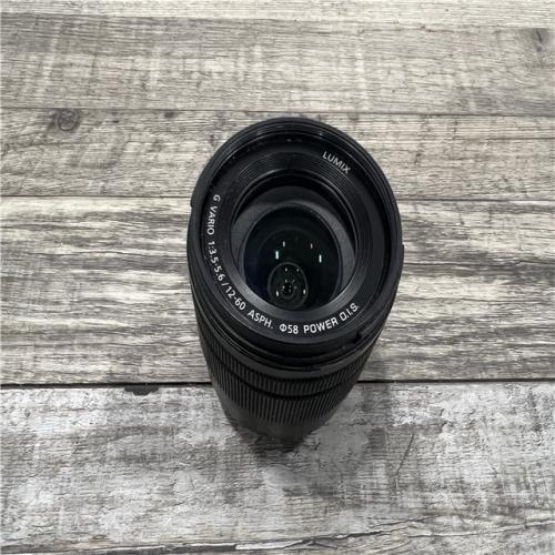 AS-IS Panasonic Lumix G Vario 12-60mm f/3.5-5.6 ASPH. POWER O.I.S. Lens