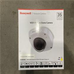 AS-IS - Honeywell HC35W25R3 35 Series 5MP IR Fixed Micro WDR IP Dome Camera, 2.8mm Lens, White