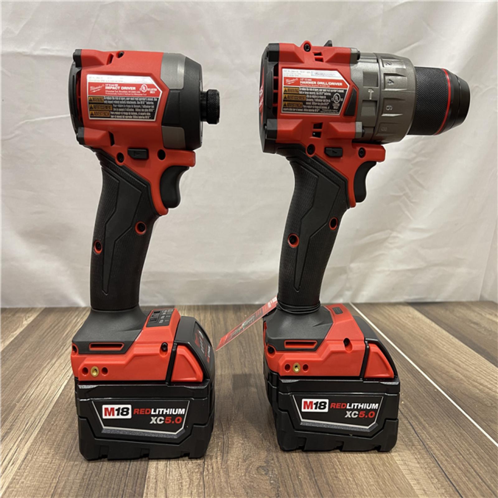AS-IS Milwaukee M18 FUEL 18V Lithium-Ion Brushless Cordless Hammer Drill and Impact Driver Combo Kit
