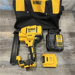 AS-IS DEWALT 20V MAX XR Lithium-Ion Cordless 18-Gauge Narrow Crown Stapler Kit