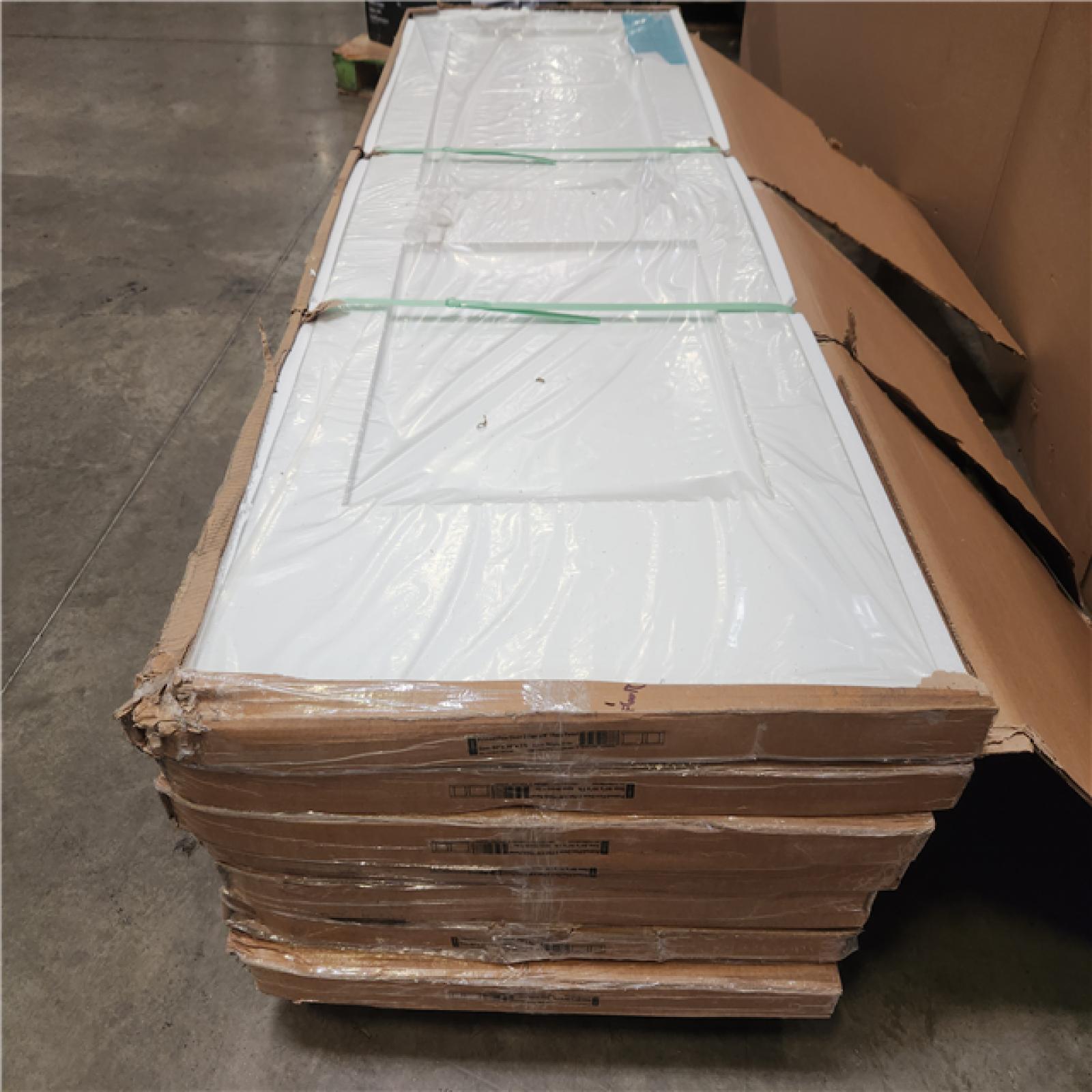 Phoenix Eightdoors 30 in. x 80 in. x 1-3/4 in. 2-Panel Shaker Solid Core White Primed Pine Wood Interior Door Slab Pallet (7-Doors)