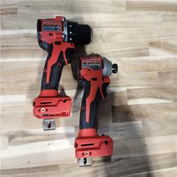 HOUSTON LOCATION - AS-IS Milwaukee 18-Volt Lithium-Ion Brushless Cordless Compact Hammer Drill/Impact Combo Kit