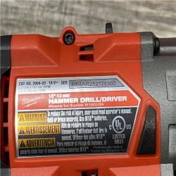 LIKE NEW - Milwaukee FUEL 18V Lithium-Ion Brushless Cordless 1/2 in. Hammer Drill Driver Kit