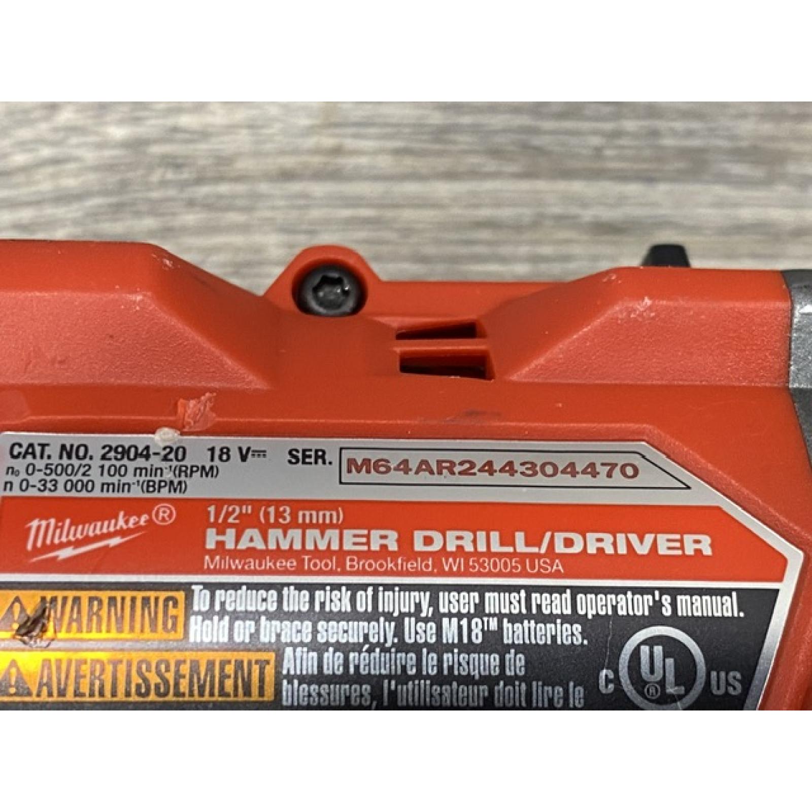 AS-IS Milwaukee FUEL 18V Lithium-Ion Brushless Cordless Hammer Drill and Impact Driver Combo Kit