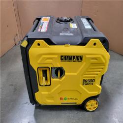 CALIFORNIA AS-IS CHAMPION 6500-WATT GASOLINE AND PROPANE POWERED DUAL FUEL INVERTER PORTABLE GENERATOR
