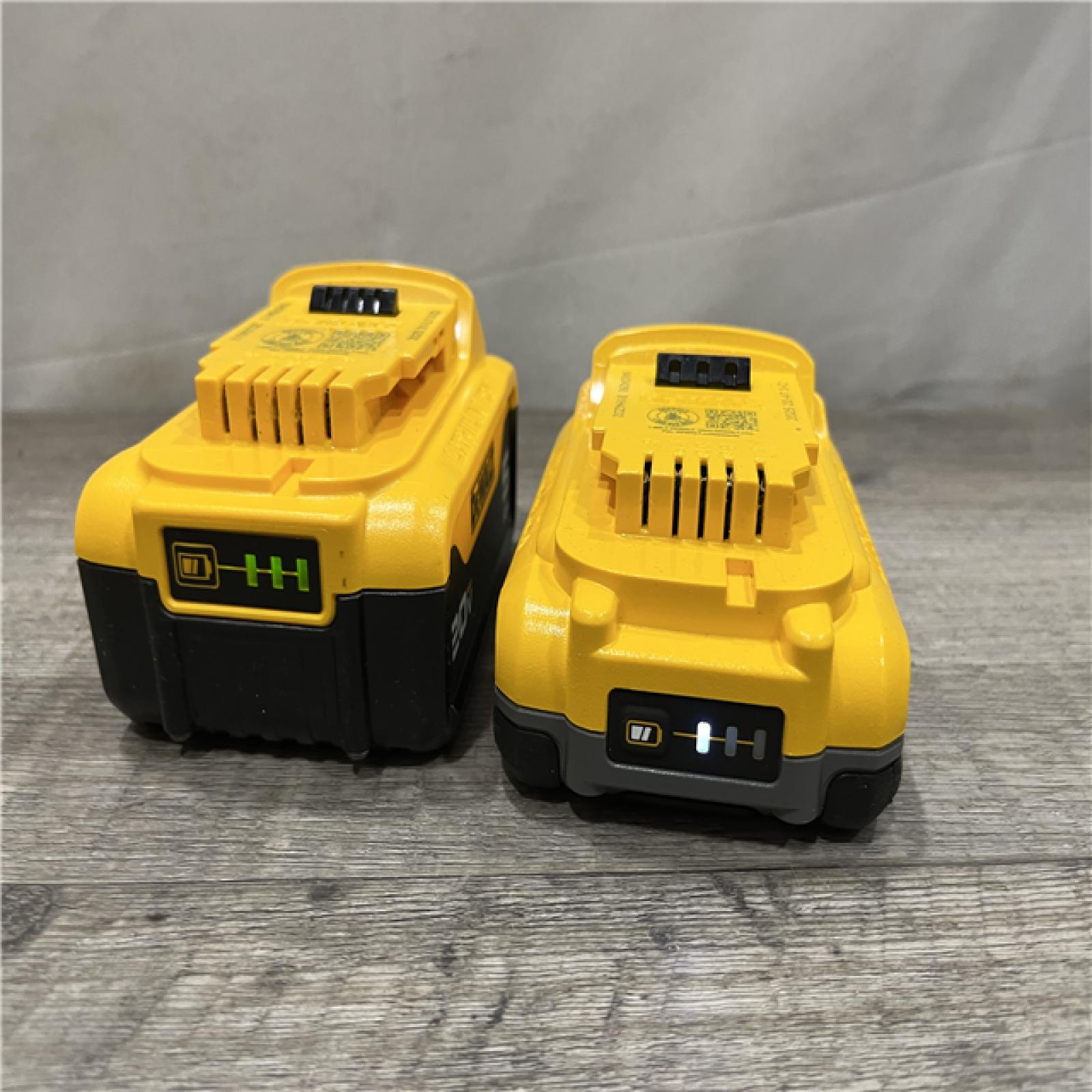 AS-IS DEWALT 20V MAX Lithium-Ion Starter Kit with 4.0 Ah and 5.0 Ah Batteries and Charger
