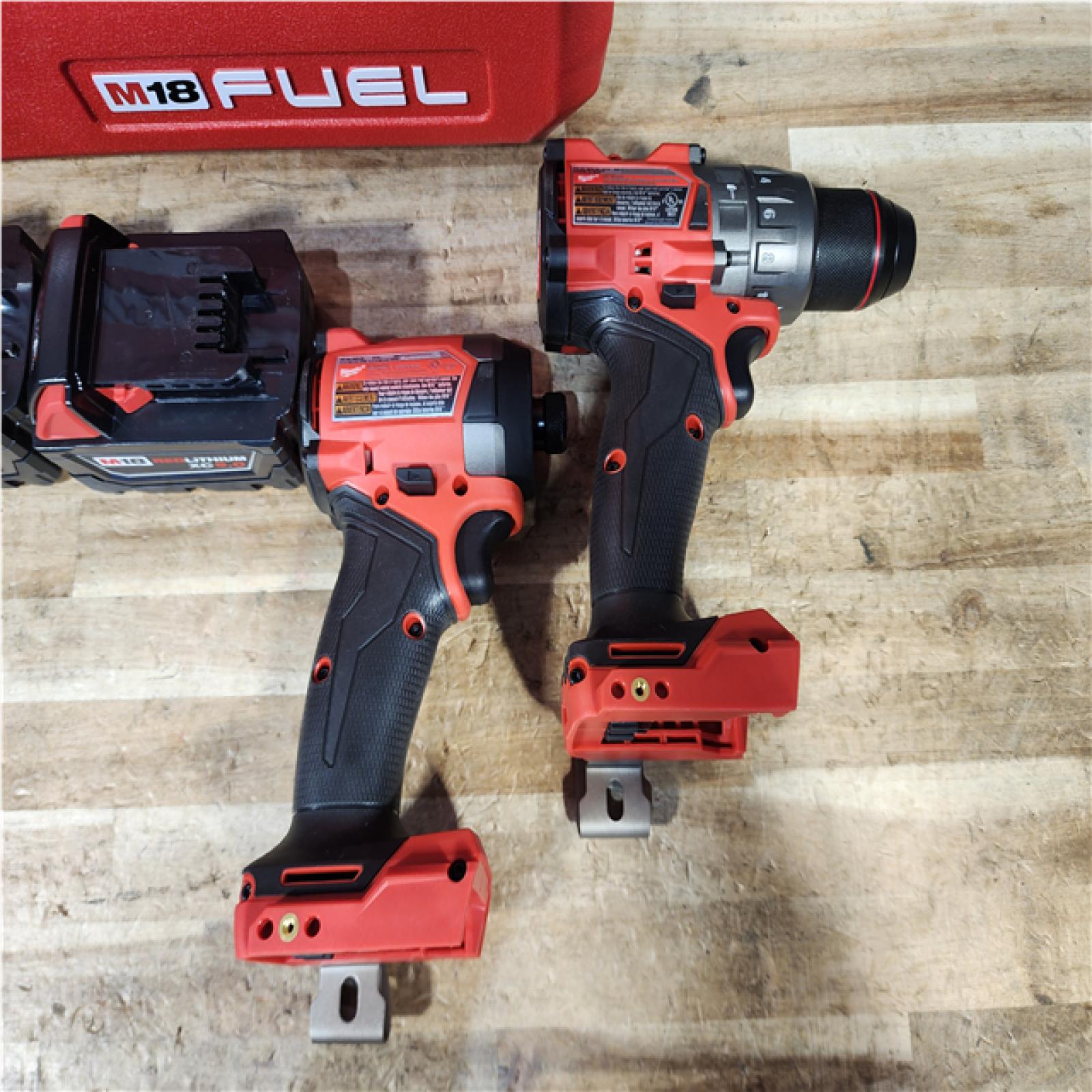 HOUSTON LOCATION - AS - IS Milwaukee FUEL 18V Lithium-Ion Brushless Cordless Hammer Drill and Impact Driver Combo Kit