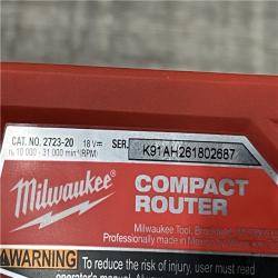 AS-IS Milwaukee FUEL 18V Lithium-Ion Brushless Cordless Compact Router (Tool-Only)