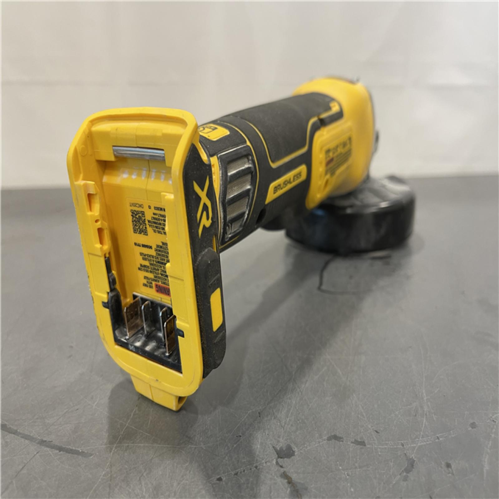 AS-IS - DeWalt 20V Max XR 4.5-Inch Slide Switch Small Angle Grinder (Tool Only)