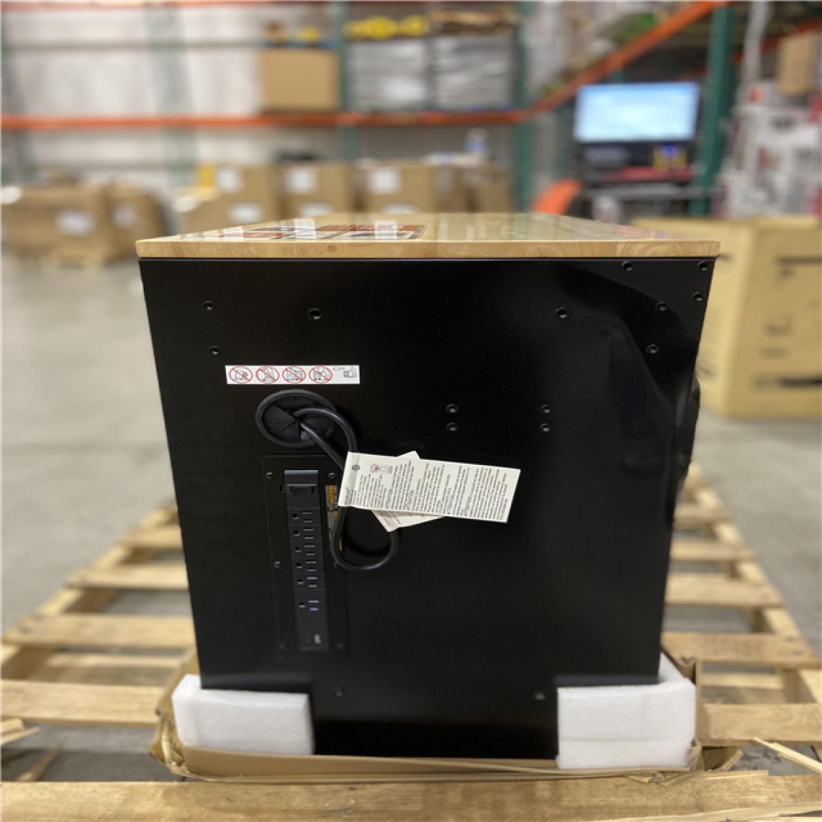 DALLAS LOCATION - Husky Modular Tool Storage 52 in. W x 20 in. D Standard Duty Black Mobile Workbench Cabinet