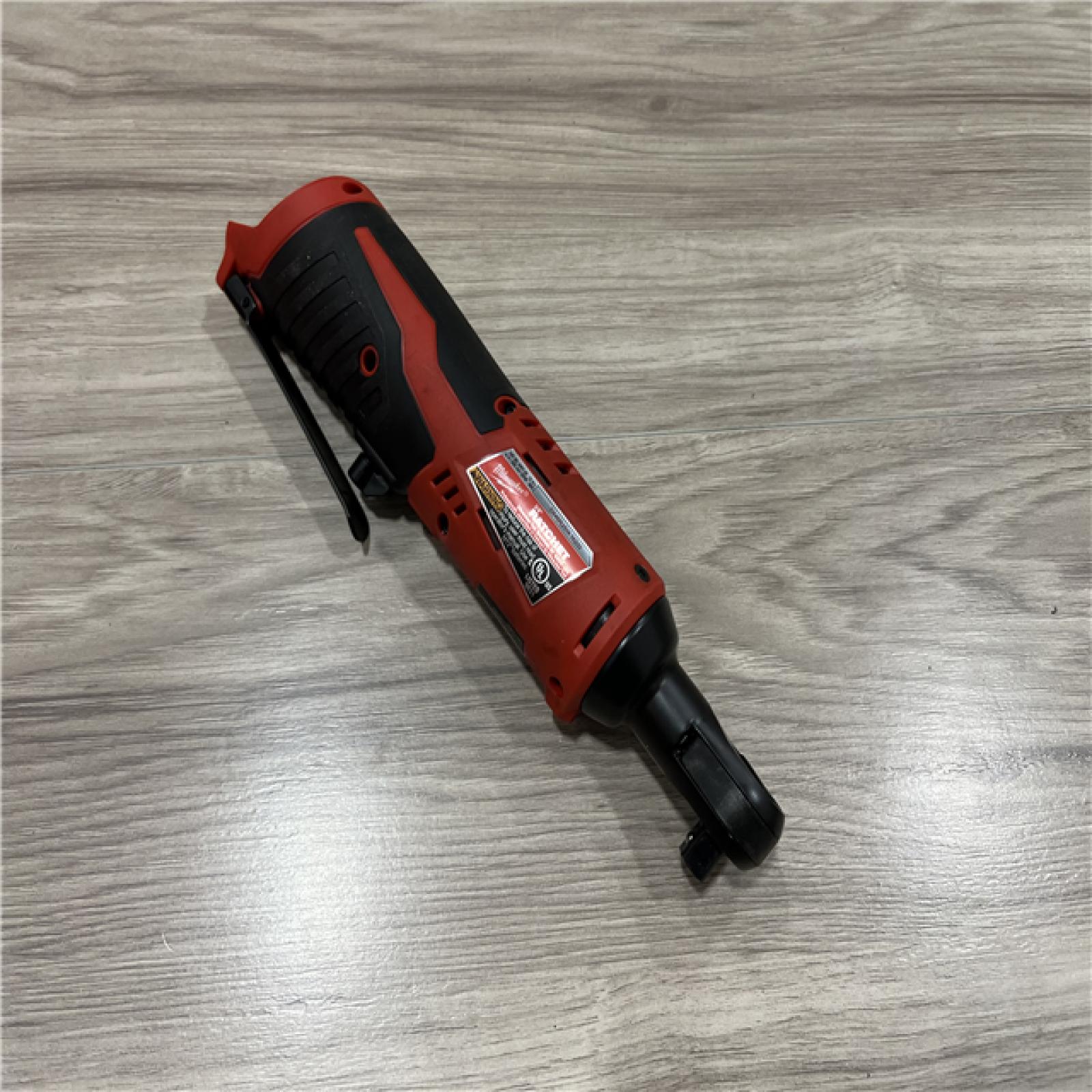 AS-IS Milwaukee M12 12V Lithium-Ion Cordless 3/8 in. Ratchet (Tool-Only)